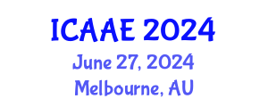 International Conference on Aerospace and Aviation Engineering (ICAAE) June 27, 2024 - Melbourne, Australia