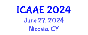 International Conference on Aerospace and Aviation Engineering (ICAAE) June 27, 2024 - Nicosia, Cyprus
