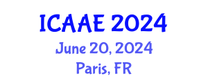 International Conference on Aerospace and Aviation Engineering (ICAAE) June 20, 2024 - Paris, France