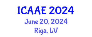 International Conference on Aerospace and Aviation Engineering (ICAAE) June 20, 2024 - Riga, Latvia