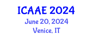 International Conference on Aerospace and Aviation Engineering (ICAAE) June 20, 2024 - Venice, Italy