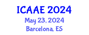 International Conference on Aerospace and Aviation Engineering (ICAAE) May 23, 2024 - Barcelona, Spain