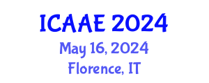 International Conference on Aerospace and Aviation Engineering (ICAAE) May 16, 2024 - Florence, Italy