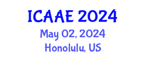 International Conference on Aerospace and Aviation Engineering (ICAAE) May 02, 2024 - Honolulu, United States
