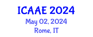 International Conference on Aerospace and Aviation Engineering (ICAAE) May 02, 2024 - Rome, Italy