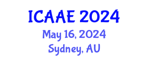 International Conference on Aerospace and Aviation Engineering (ICAAE) May 16, 2024 - Sydney, Australia