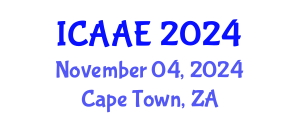 International Conference on Aerospace and Aviation Engineering (ICAAE) November 04, 2024 - Cape Town, South Africa