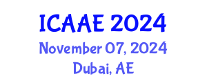 International Conference on Aerospace and Aviation Engineering (ICAAE) November 07, 2024 - Dubai, United Arab Emirates