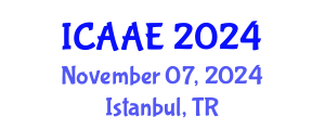 International Conference on Aerospace and Aviation Engineering (ICAAE) November 07, 2024 - Istanbul, Turkey