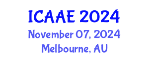 International Conference on Aerospace and Aviation Engineering (ICAAE) November 07, 2024 - Melbourne, Australia