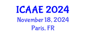 International Conference on Aerospace and Aviation Engineering (ICAAE) November 18, 2024 - Paris, France