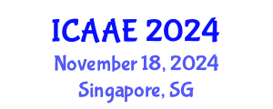 International Conference on Aerospace and Aviation Engineering (ICAAE) November 18, 2024 - Singapore, Singapore