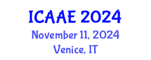 International Conference on Aerospace and Aviation Engineering (ICAAE) November 11, 2024 - Venice, Italy