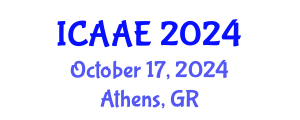 International Conference on Aerospace and Aviation Engineering (ICAAE) October 17, 2024 - Athens, Greece