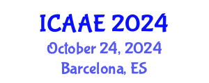 International Conference on Aerospace and Aviation Engineering (ICAAE) October 24, 2024 - Barcelona, Spain
