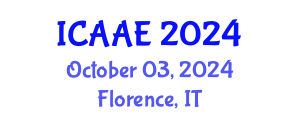 International Conference on Aerospace and Aviation Engineering (ICAAE) October 03, 2024 - Florence, Italy