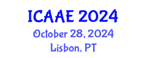 International Conference on Aerospace and Aviation Engineering (ICAAE) October 28, 2024 - Lisbon, Portugal
