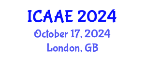 International Conference on Aerospace and Aviation Engineering (ICAAE) October 17, 2024 - London, United Kingdom