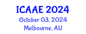 International Conference on Aerospace and Aviation Engineering (ICAAE) October 03, 2024 - Melbourne, Australia