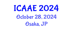 International Conference on Aerospace and Aviation Engineering (ICAAE) October 28, 2024 - Osaka, Japan