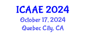 International Conference on Aerospace and Aviation Engineering (ICAAE) October 17, 2024 - Quebec City, Canada
