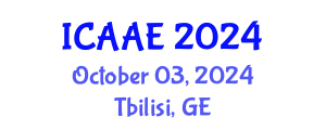 International Conference on Aerospace and Aviation Engineering (ICAAE) October 03, 2024 - Tbilisi, Georgia