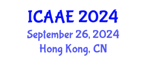 International Conference on Aerospace and Aviation Engineering (ICAAE) September 26, 2024 - Hong Kong, China