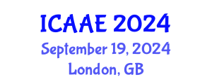 International Conference on Aerospace and Aviation Engineering (ICAAE) September 19, 2024 - London, United Kingdom