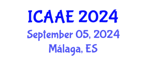 International Conference on Aerospace and Aviation Engineering (ICAAE) September 05, 2024 - Málaga, Spain