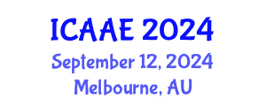 International Conference on Aerospace and Aviation Engineering (ICAAE) September 12, 2024 - Melbourne, Australia