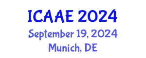 International Conference on Aerospace and Aviation Engineering (ICAAE) September 19, 2024 - Munich, Germany