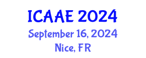 International Conference on Aerospace and Aviation Engineering (ICAAE) September 16, 2024 - Nice, France