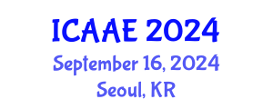 International Conference on Aerospace and Aviation Engineering (ICAAE) September 16, 2024 - Seoul, Republic of Korea