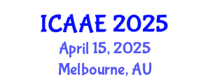 International Conference on Aerospace and Aviation Engineering (ICAAE) April 15, 2025 - Melbourne, Australia