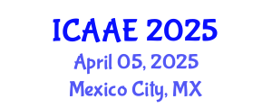International Conference on Aerospace and Aviation Engineering (ICAAE) April 05, 2025 - Mexico City, Mexico
