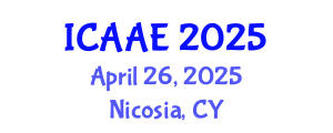 International Conference on Aerospace and Aviation Engineering (ICAAE) April 26, 2025 - Nicosia, Cyprus
