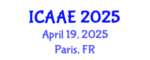 International Conference on Aerospace and Aviation Engineering (ICAAE) April 19, 2025 - Paris, France