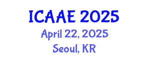 International Conference on Aerospace and Aviation Engineering (ICAAE) April 22, 2025 - Seoul, Republic of Korea