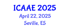International Conference on Aerospace and Aviation Engineering (ICAAE) April 22, 2025 - Seville, Spain