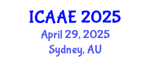 International Conference on Aerospace and Aviation Engineering (ICAAE) April 29, 2025 - Sydney, Australia