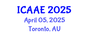 International Conference on Aerospace and Aviation Engineering (ICAAE) April 05, 2025 - Toronto, Australia