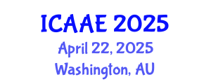 International Conference on Aerospace and Aviation Engineering (ICAAE) April 22, 2025 - Washington, Australia