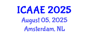 International Conference on Aerospace and Aviation Engineering (ICAAE) August 05, 2025 - Amsterdam, Netherlands