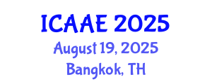 International Conference on Aerospace and Aviation Engineering (ICAAE) August 19, 2025 - Bangkok, Thailand