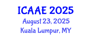International Conference on Aerospace and Aviation Engineering (ICAAE) August 23, 2025 - Kuala Lumpur, Malaysia