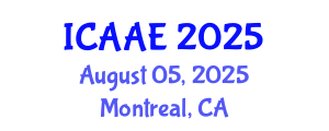International Conference on Aerospace and Aviation Engineering (ICAAE) August 05, 2025 - Montreal, Canada