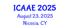 International Conference on Aerospace and Aviation Engineering (ICAAE) August 23, 2025 - Nicosia, Cyprus
