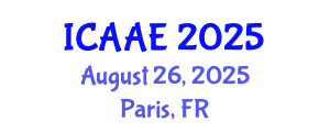 International Conference on Aerospace and Aviation Engineering (ICAAE) August 26, 2025 - Paris, France