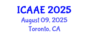 International Conference on Aerospace and Aviation Engineering (ICAAE) August 09, 2025 - Toronto, Canada