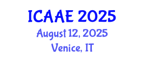 International Conference on Aerospace and Aviation Engineering (ICAAE) August 12, 2025 - Venice, Italy